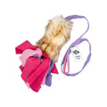 Zayma Craft trækkelegetøj Fåreskinds bungee lang med fleece strimler - lys lilla/pink