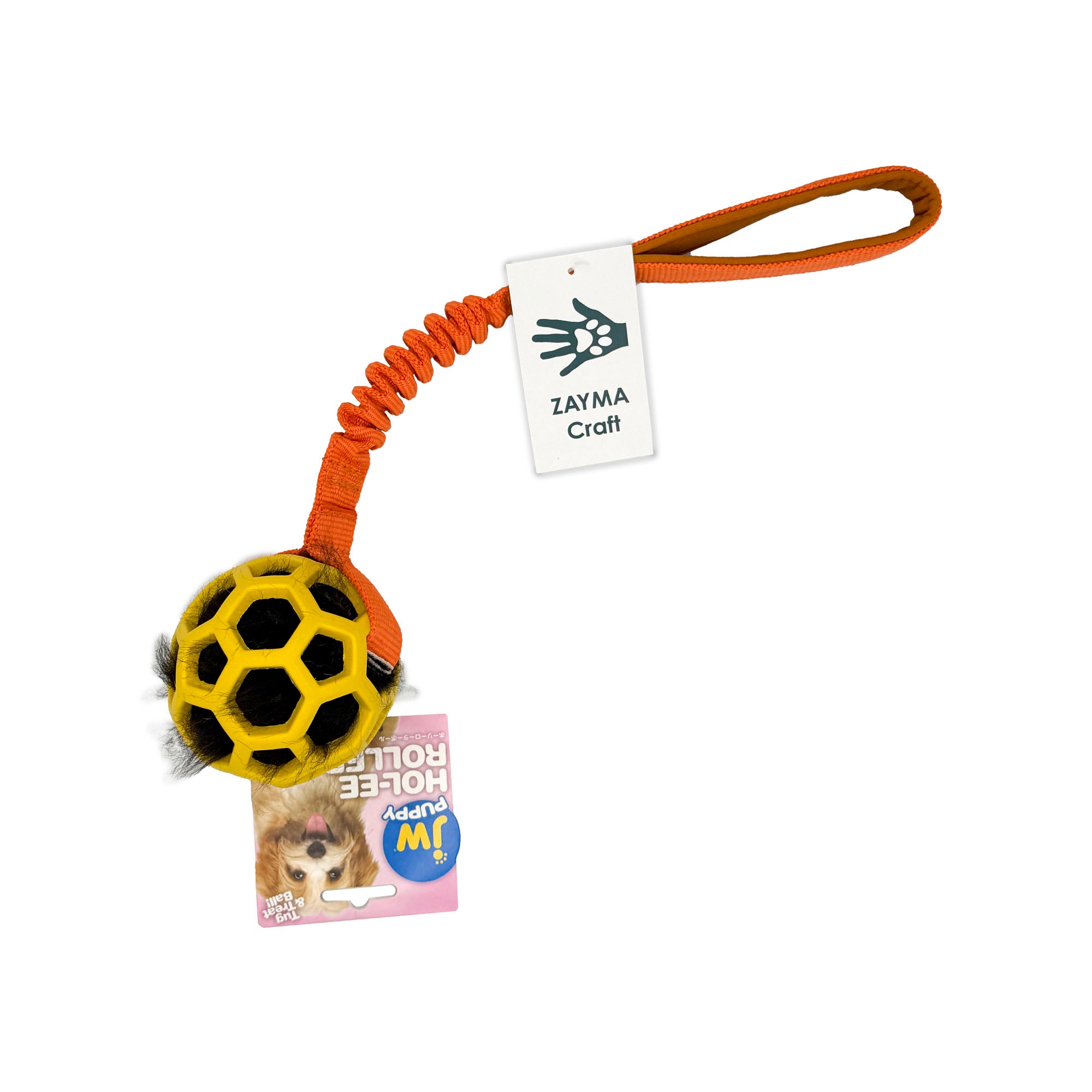 Zayma Craft Hol-EE Roller med fåreskind og snor str S - Orange/gul