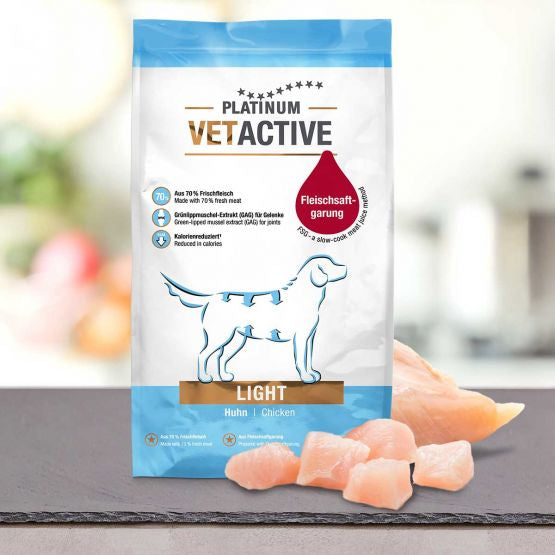 PLATINUM Vetactive Light Hundefoder 5kg