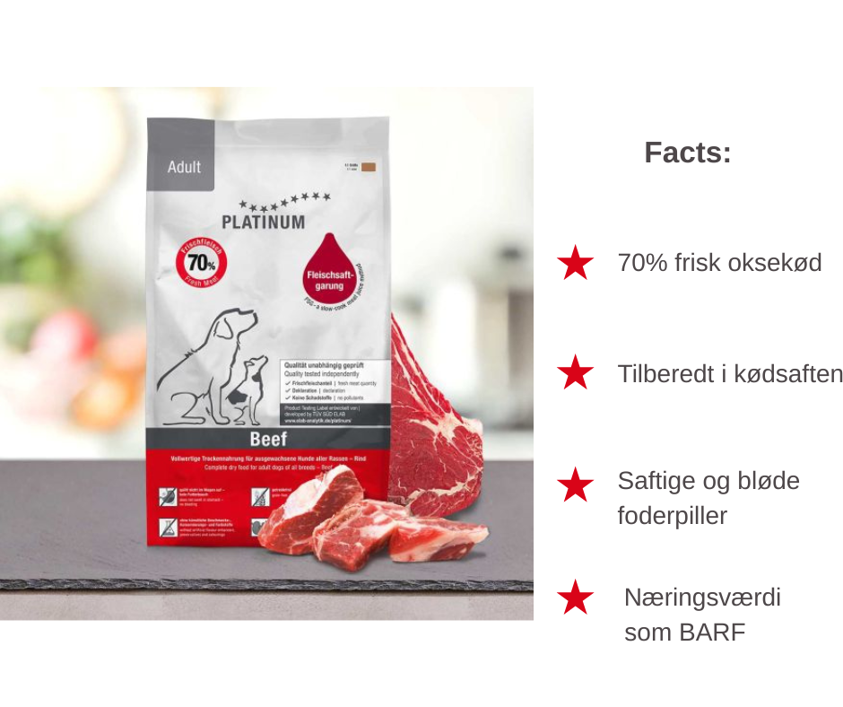 PLATINUM Voksen Hundefoder 1,5 kg