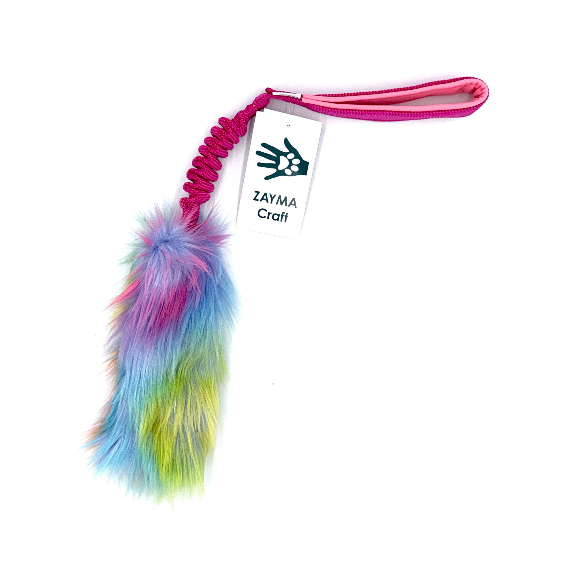 Zayma Craft trækkelegetøj i kunstpels m/piv - medium - pink