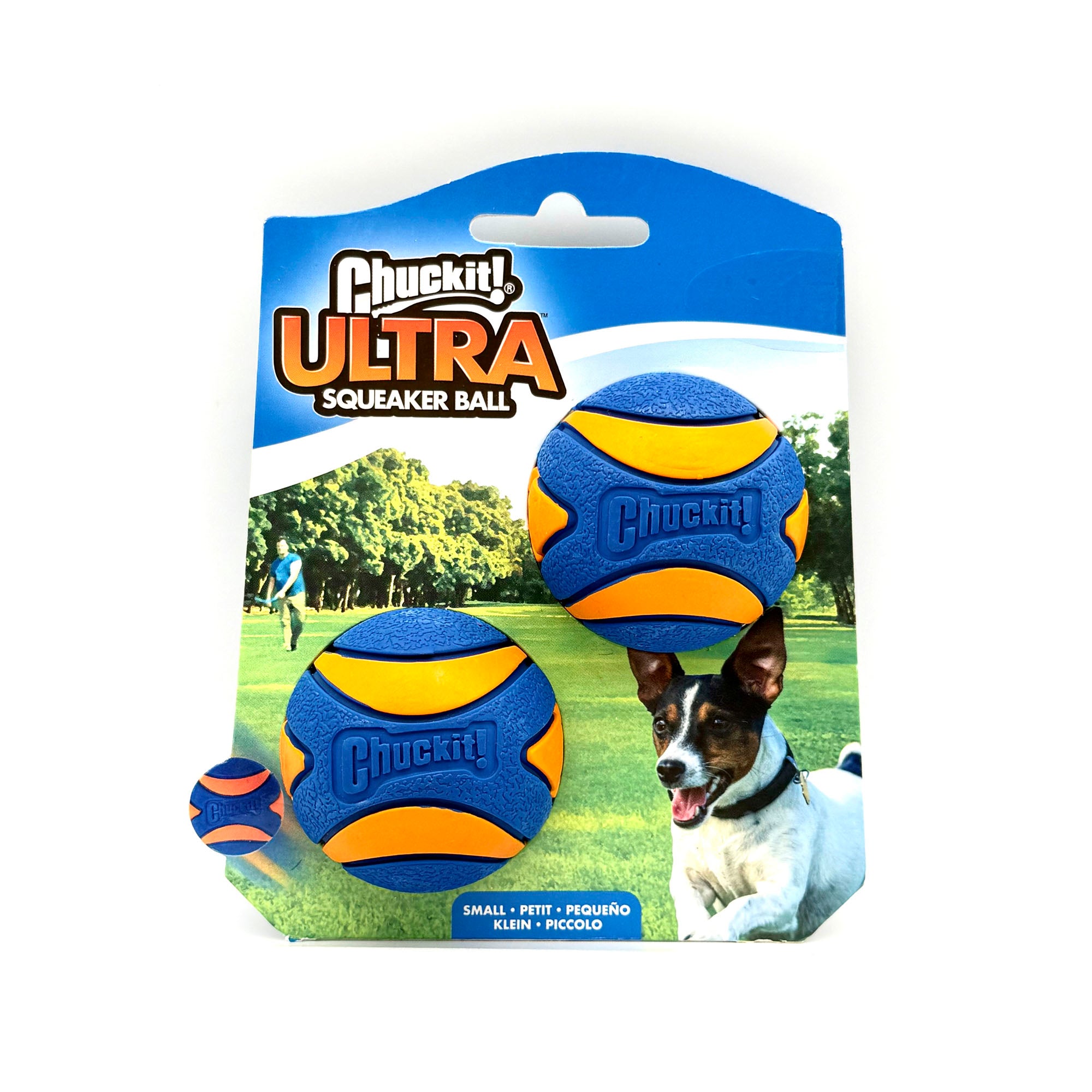 Chuckit! Ultra Squeaker Ball lille 2-pak